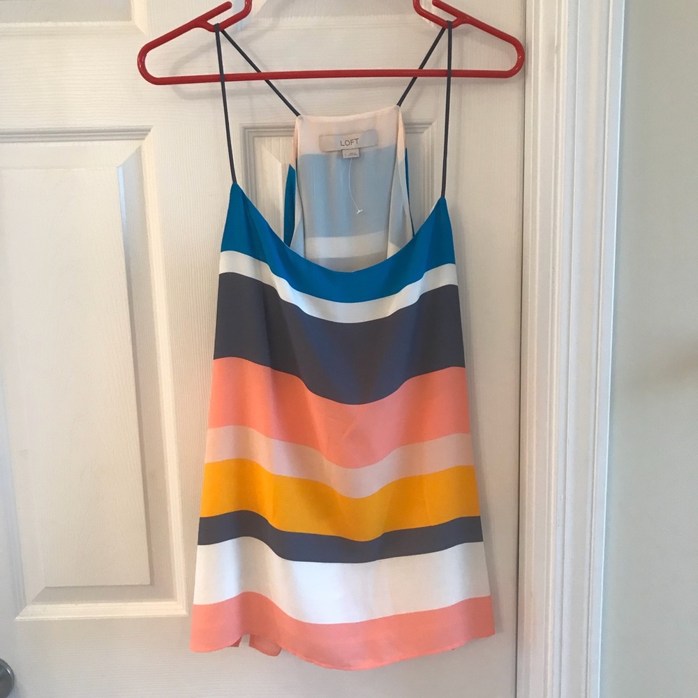 Loft striped strappy cami large